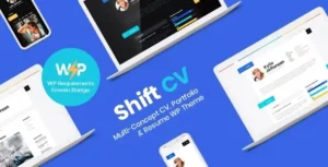 ShiftCV – Blog, Resume, Portfolio, WordPress