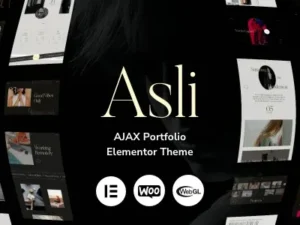 Asli – AJAX Portfolio Elementor WordPress Theme