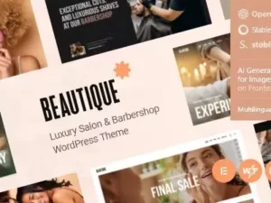 Beautique – Luxury Salon & Barbershop WordPress Theme