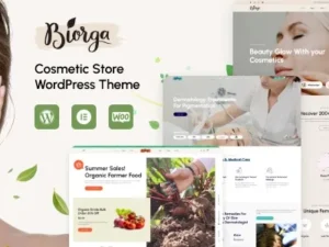 Biorga – Elementor Beauty Cosmetics Shop WordPress Theme