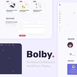 Bolby – Portfolio CV Resume WordPress Theme