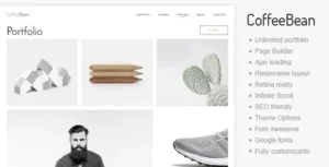 CoffeeBean – Easy & Simple Portfolio for Freelancers, Studios and Photographers