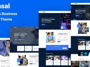 Consal – Business Agency & IT Service WordPress Theme. Modern, responsive, and Elementor‑powered theme for agencies, IT companies, and consultants