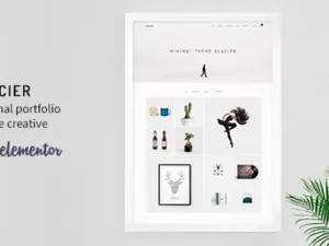 Glacier- Minimal WordPress Portfolio Theme