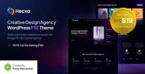 Hecxa – Creative Design Agency FSE WordPress Theme