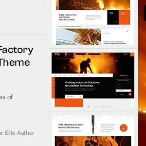 Hubsteel Industrial & Factory WordPress Theme