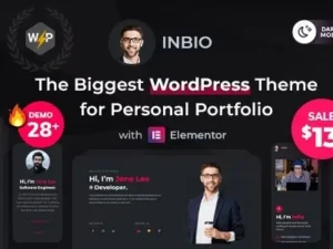 InBio – Personal Portfolio/CV WordPress Theme