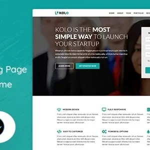 Kolo Startup Landing Page WordPress Theme