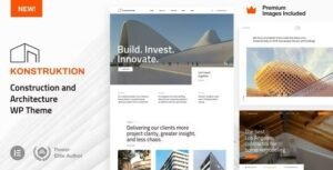 Konstruktion – Construction Architecture WordPress Theme