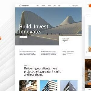 Konstruktion – Construction Architecture WordPress Theme