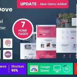 MediDove – Medical Care, Home Healthcare Service WP Theme + RTL