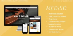 Mediso – Corporate / One-Page / Blogging WP Theme