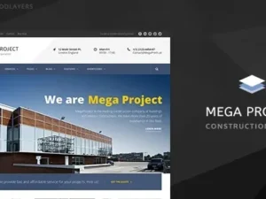 Mega Project – Construction WordPress Theme