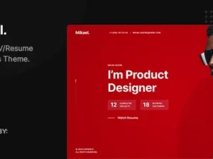 Mikael – Modern & Creative CV/Resume WordPress Theme