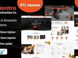 Montro – Construction WordPress Theme RTL Ready
