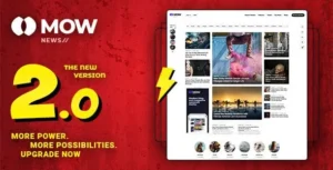 Mow – Blog & Magazine WordPress Theme