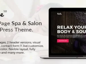 Niobe– Spa & Salon WordPress Theme