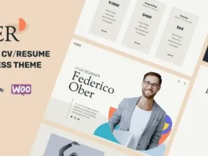 Ober – CV/Resume & Personal Portfolio WordPress