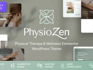 PhysioZen Chiropractor & Physiotherapy Wellness WordPress Theme
