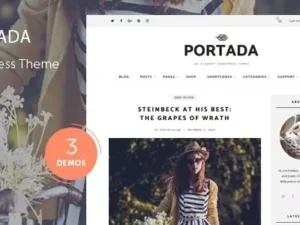 Portada- Elegant Blog Blogging WordPress Theme