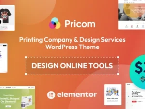 Pricom Printing Company & Design Services WordPress theme