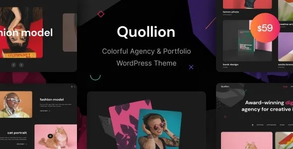 Quollion – Colorful Agency & Portfolio WordPress Theme