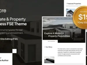 RealAcre – Real Estate & Property Full Site Editing WordPress Theme