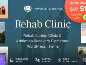 Rehab Clinic – Addiction Recovery Center WordPress Theme