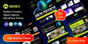 Renev– Creative Digital Agency WordPress Theme