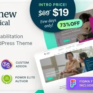 Renew Medical – Physiotherapy & Rehabilitation Medical Theme