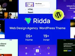 Ridda – Web Design Agency WordPress Theme