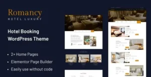 Romancy – Hotel Booking WordPress Theme