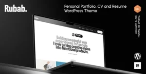Rubab – Personal Portfolio WordPress Theme