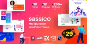 Sassico – Multipurpose Saas Startup Agency WordPress Theme