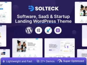 SolTeck – Software, Startup & SaaS Landing WordPress Theme