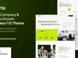 Startrix – Startup Company & Business Growth FSE WordPress Theme