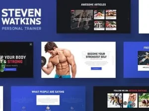 Steven Watkins – Personal Gym Trainer & Nutrition Coach WordPress Theme