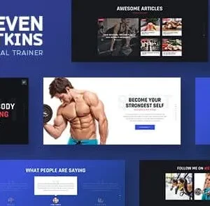 Steven Watkins – Personal Gym Trainer & Nutrition Coach WordPress Theme