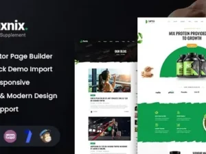 Suxnix – Health Supplement WordPress Theme