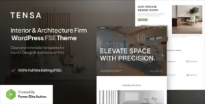 Tensa – Interior Design & Architecture Firm FSE WordPress Theme