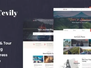 Tevily – Travel & Tour Booking WordPress Theme
