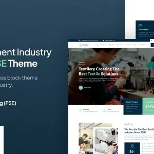 Textilery – Textile & Garment Industry FSE WordPress Theme