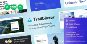 Trailblazer – Travel Theme With AI WordPress Themes