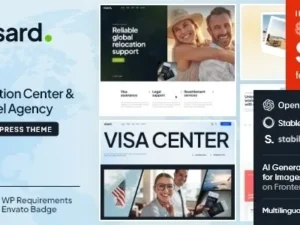 Visard – Immigration Center & Travel Agency WordPress Theme