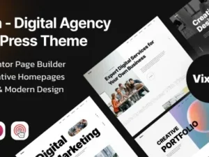 Vixan – Digital Agency Portfolio Elementor WordPress Theme
