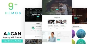 Aagan – Agency, Startup WordPress Theme