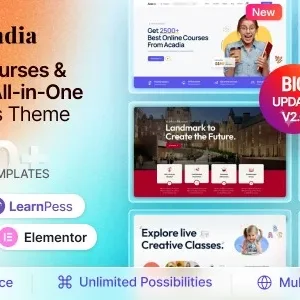 Acadia – Education WordPress Theme For University & Online Course