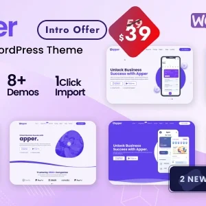 Apper App Landing Page Multi-concept WordPress Theme