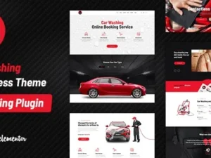 Aqualine – Car Washing Service with Booking System WordPress Theme