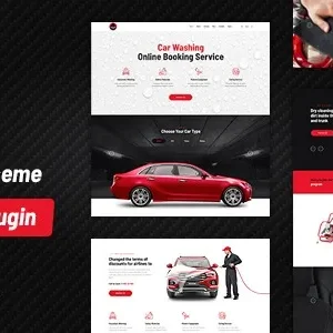 Aqualine – Car Washing Service with Booking System WordPress Theme